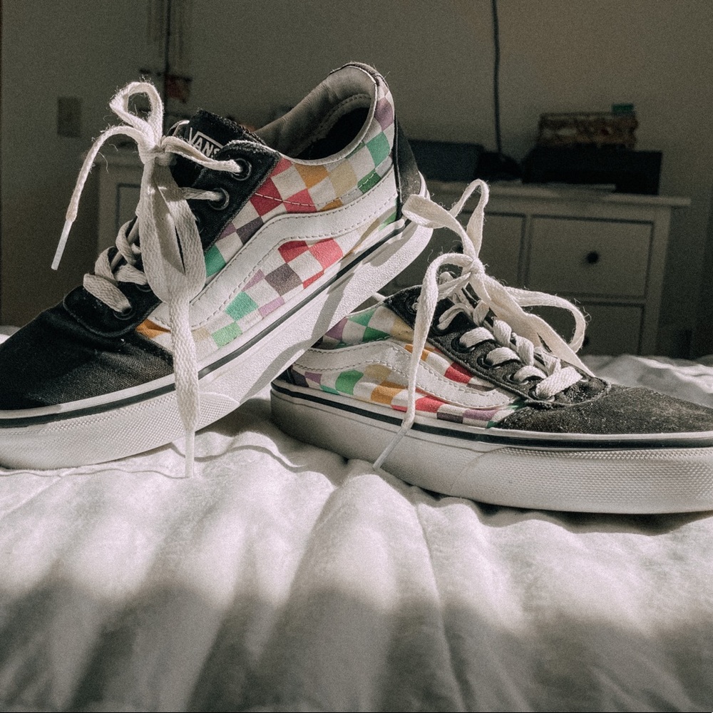 Old Skool Rainbow Vans. Size 5.5!